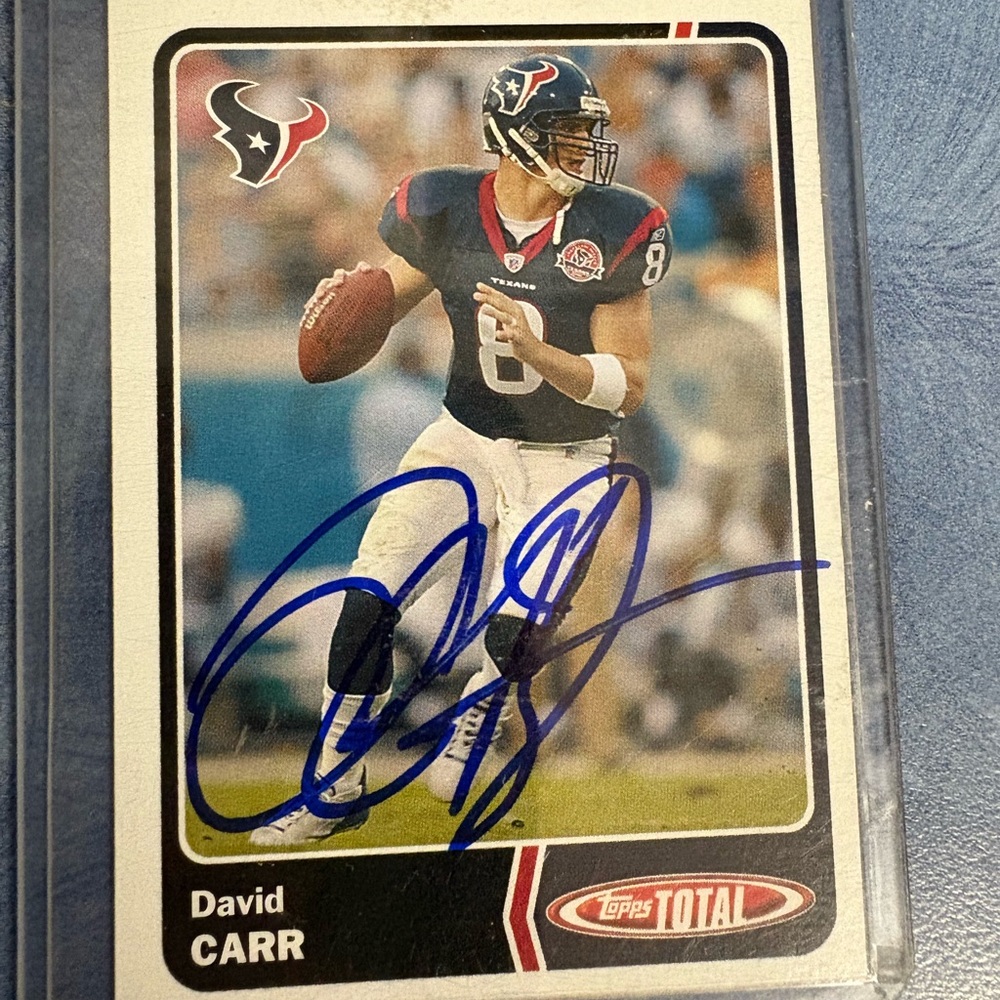 Topps Houston Texans Team Checklist Card